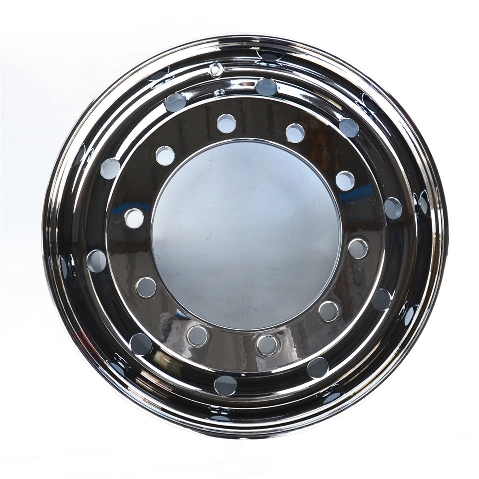 22.5×11.75 Inch Plating Aluminum Forged Truck Wheel